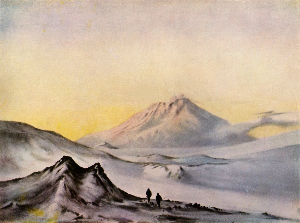 „Mount Erebus z Hut Point“, c1911, 1943. od Edward Wilson