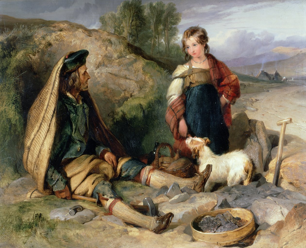 Kameník a jeho dcera, 1830 od Edwin Landseer