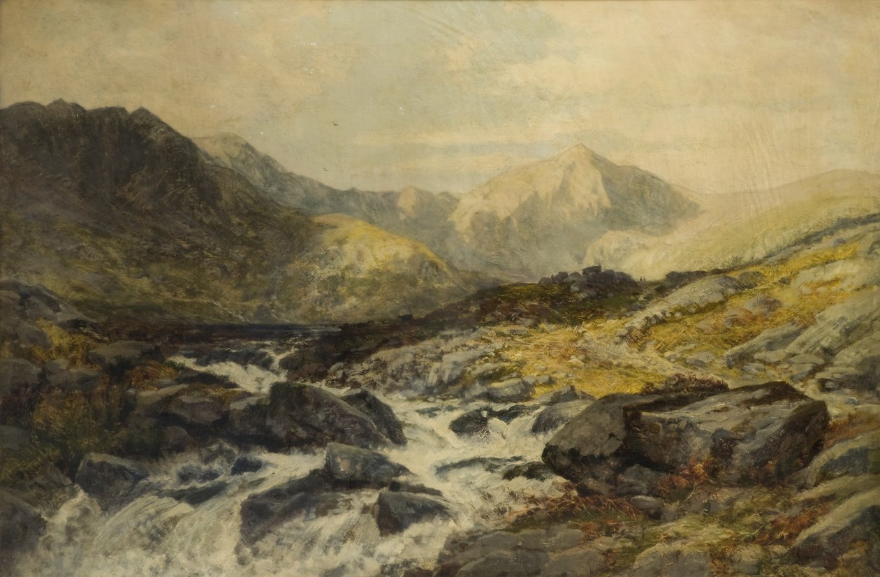 Glaslyn Stream olej na plátně od Edwin Pettitt