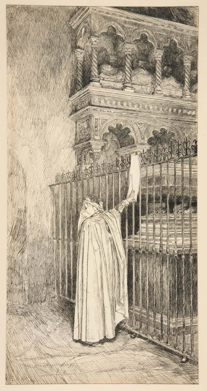 Claudio (čte ze svitku): od Edwin Austin Abbey