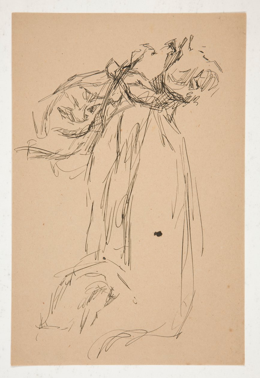 Studie soukenictví od Edwin Austin Abbey