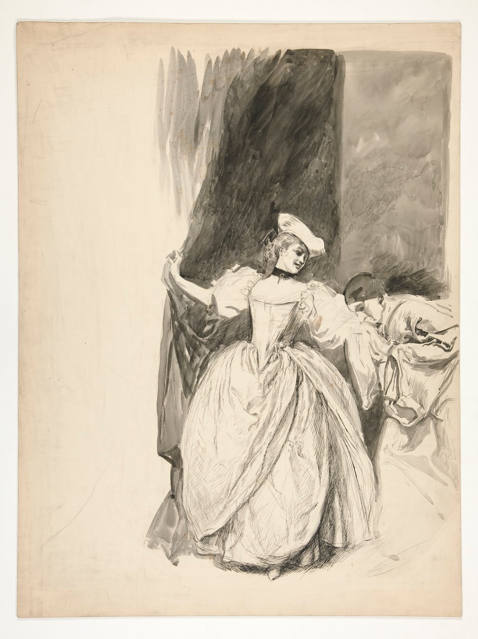 Figurální studie od Edwin Austin Abbey