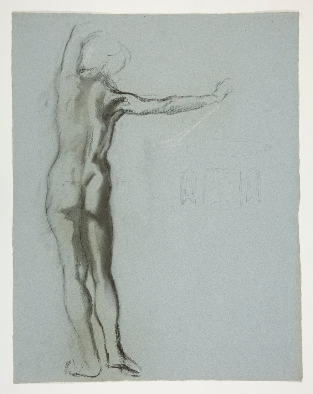 Figurální studie pro od Edwin Austin Abbey