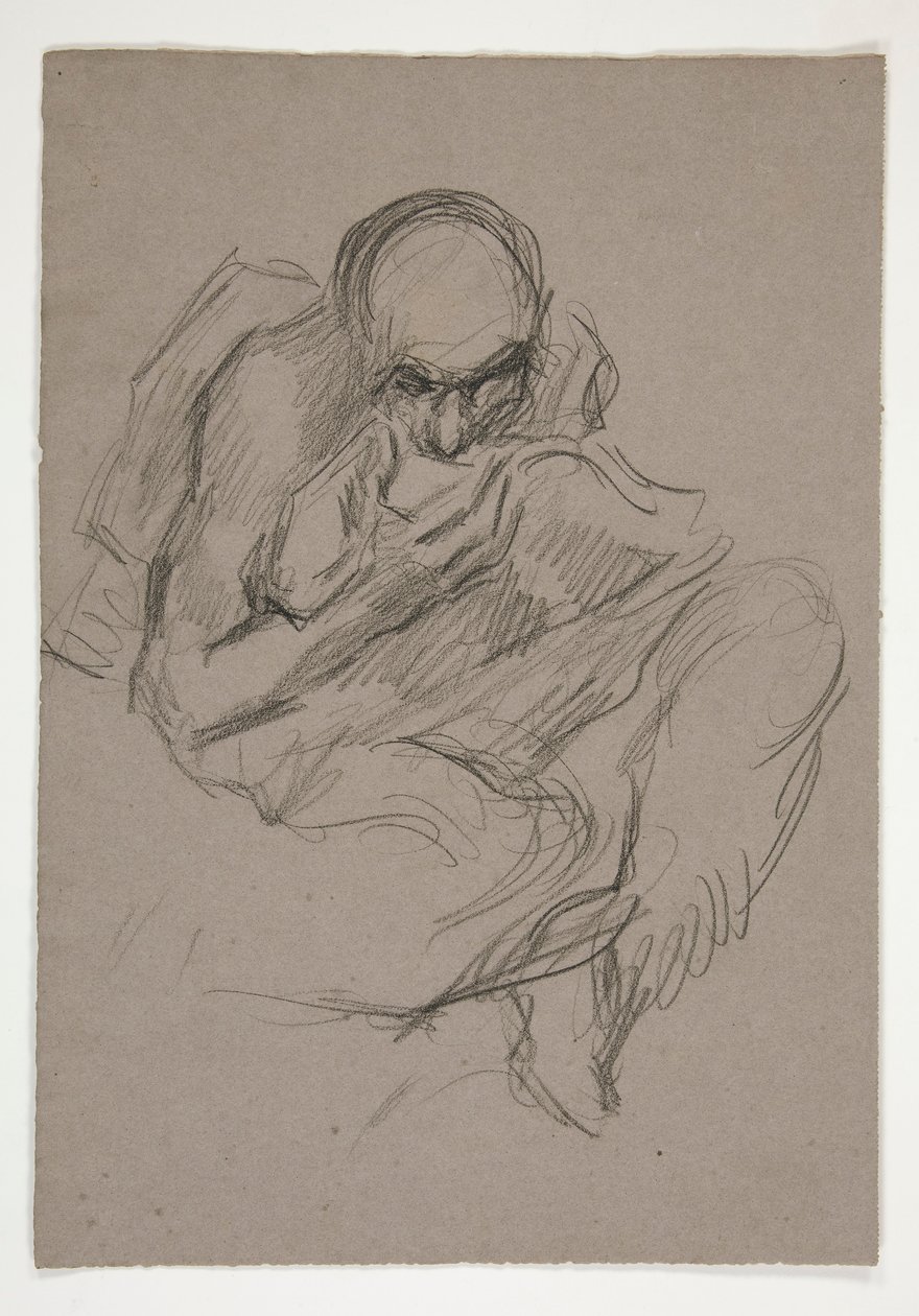 Figurální studie pro od Edwin Austin Abbey