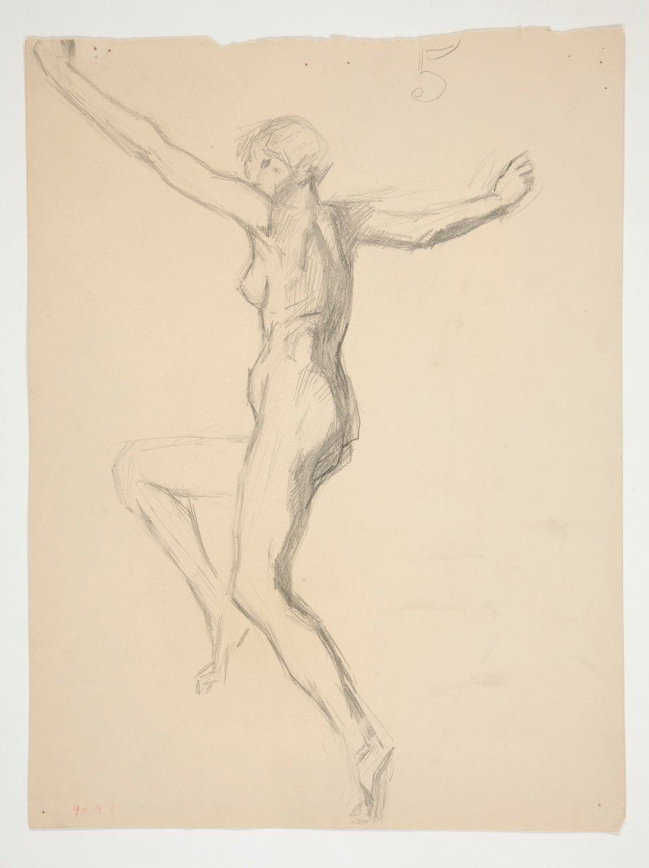 Figurální studie pro od Edwin Austin Abbey