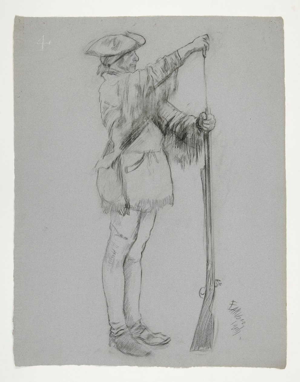 Figurální studie pro od Edwin Austin Abbey