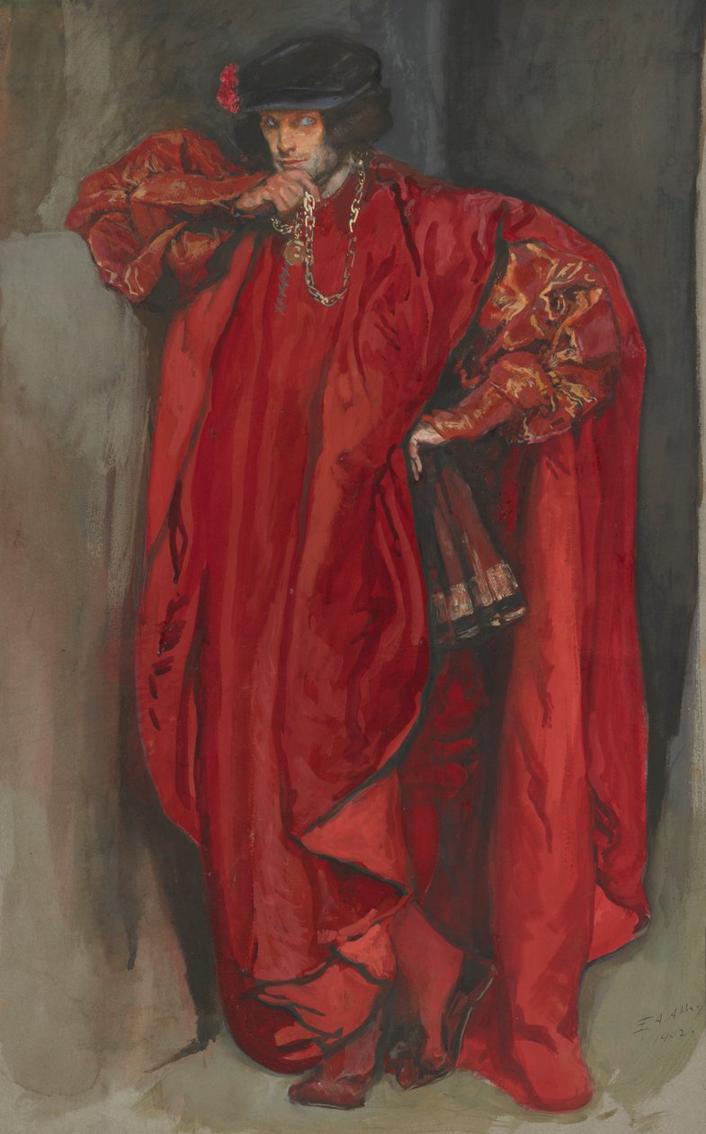 Iago, z Othella od Edwin Austin Abbey
