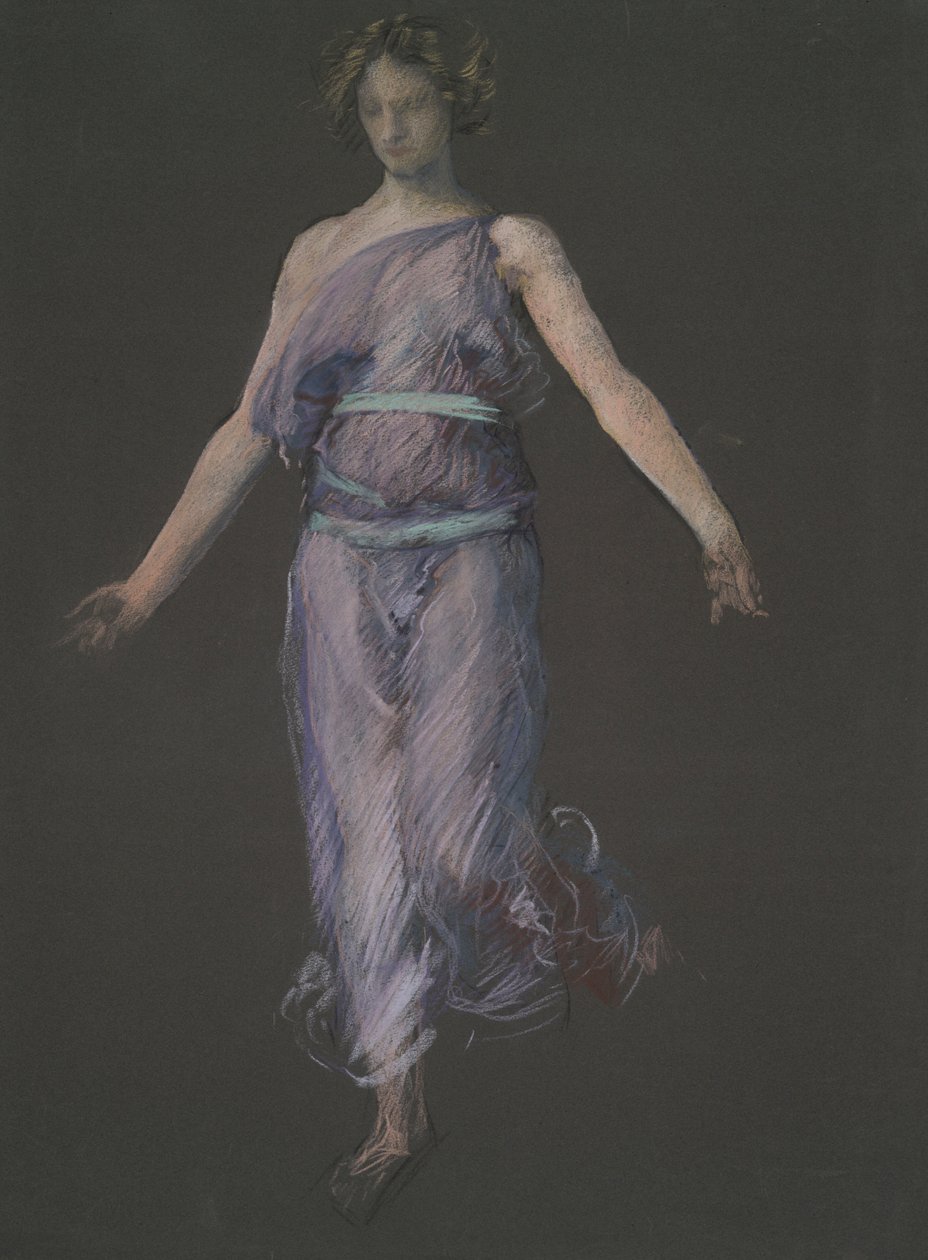 Možná figurální studie pro od Edwin Austin Abbey