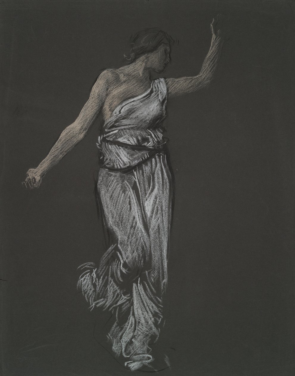 Možná figurální studie pro od Edwin Austin Abbey