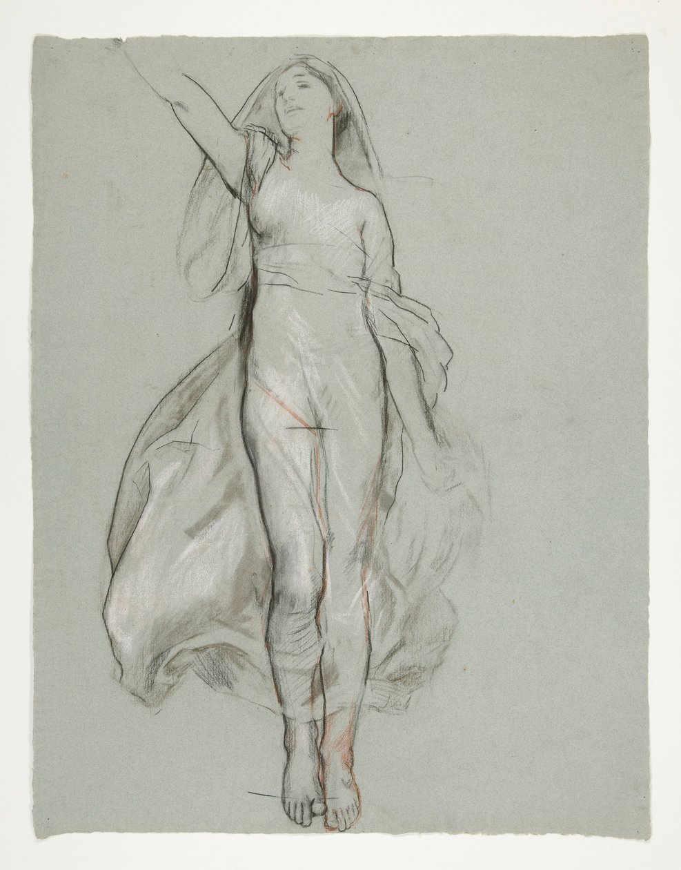 Studie pro ústřední postavu v od Edwin Austin Abbey