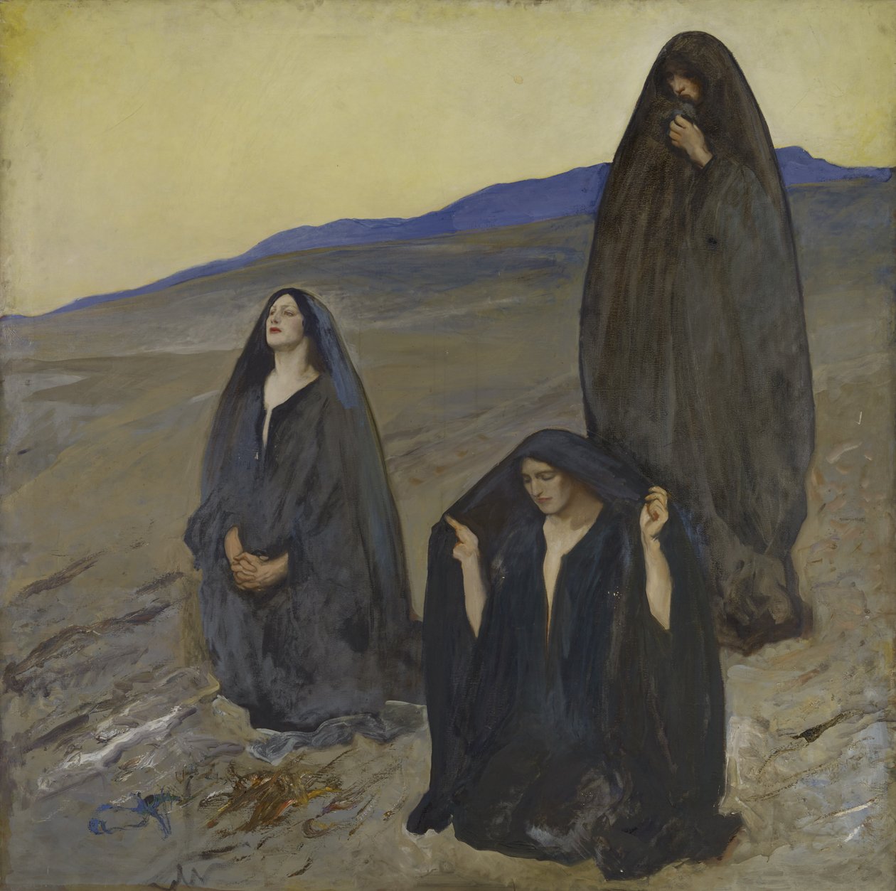 Tři Marie, kolem 1905-10 od Edwin Austin Abbey