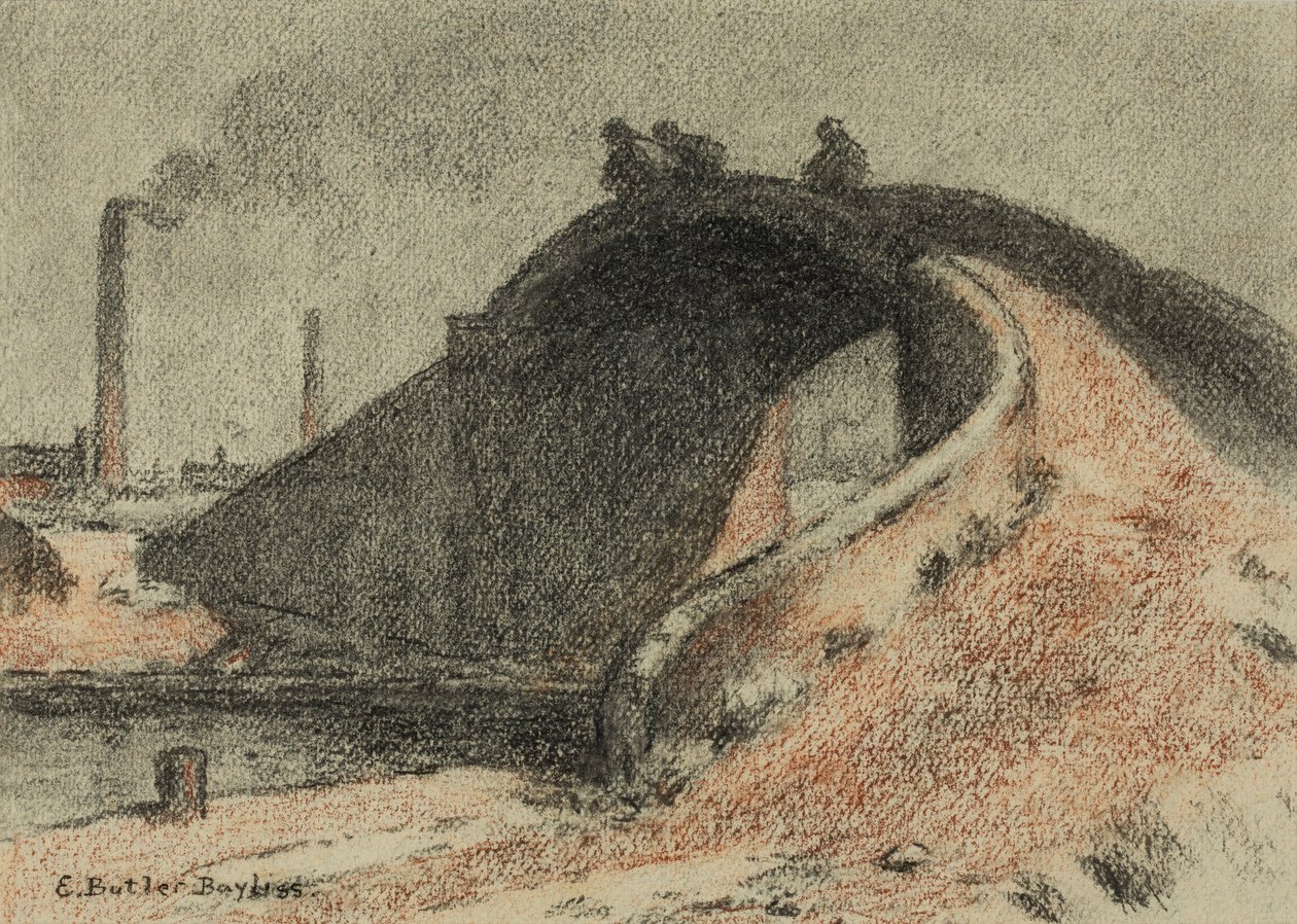 Canal Bridge (pastel na papíře) od Edwin Butler Bayliss