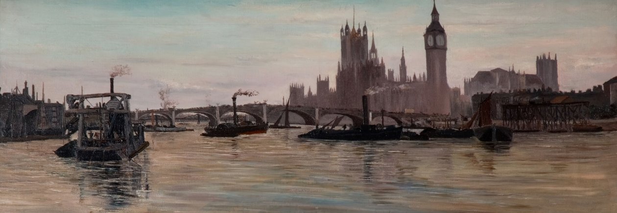 Temže ve Westminsteru, 1878. od Edwin Edwards