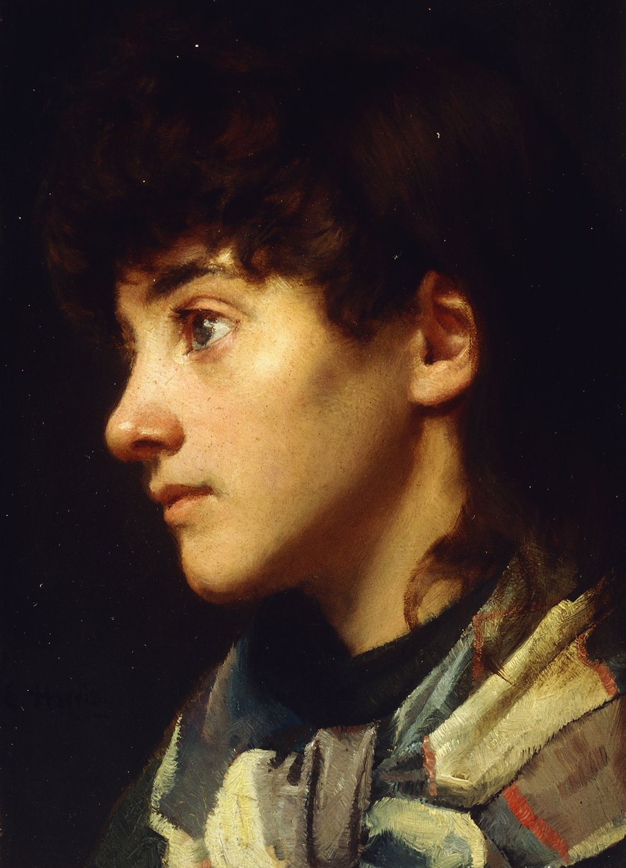 The Newlyn Girl, c.1895 od Edwin Harris
