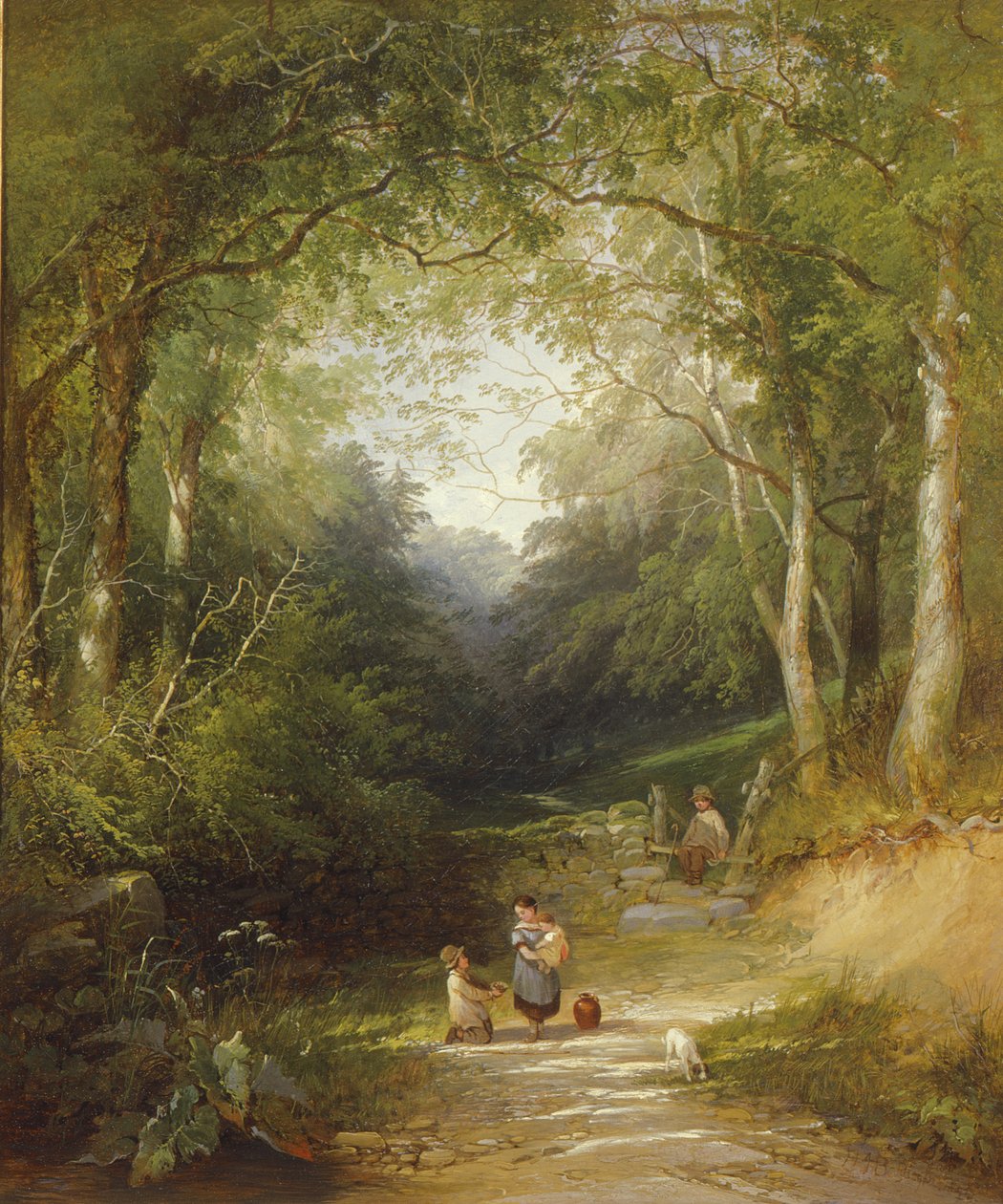 Cesta lesem od Edwin Henry Boddington