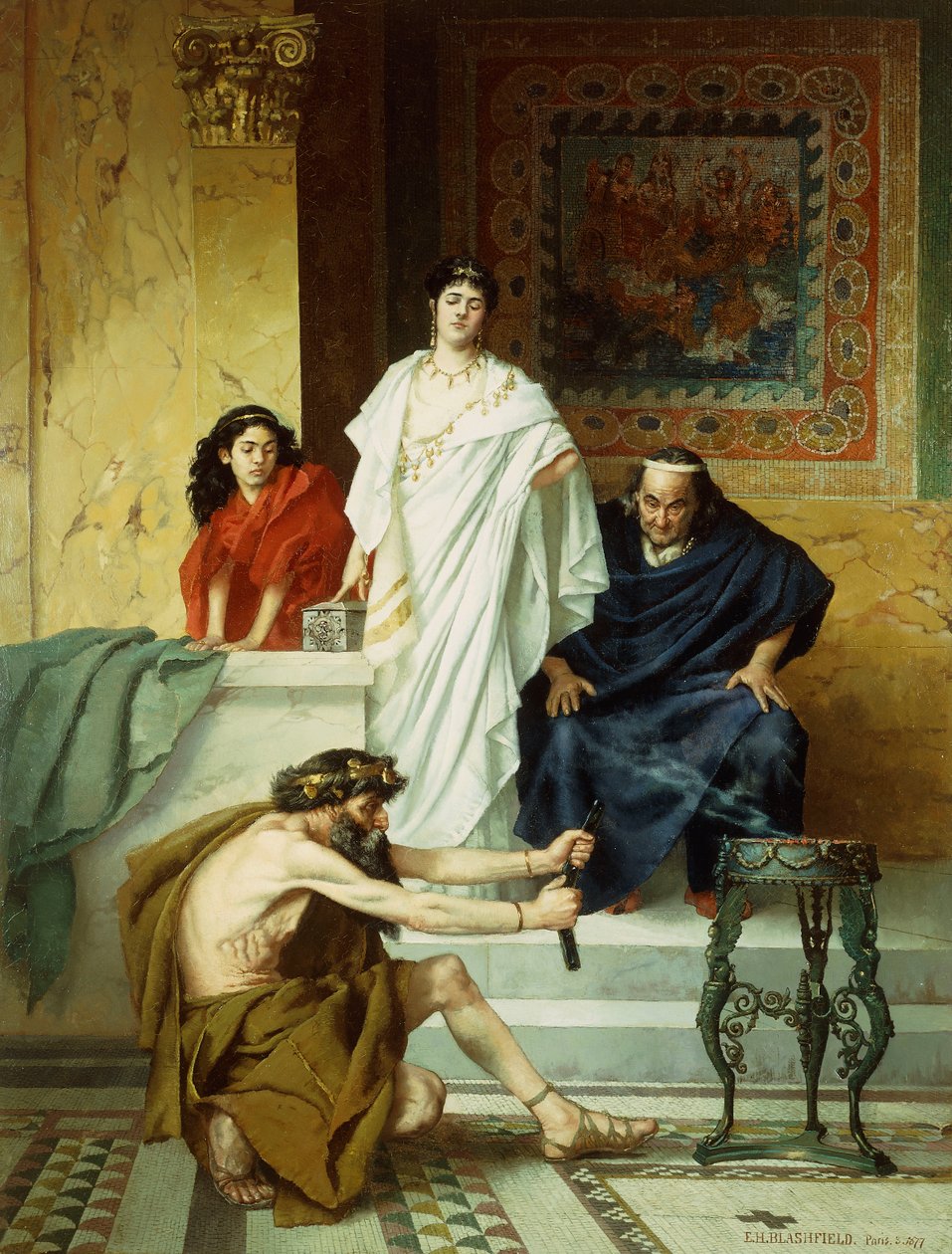 Příprava na oběť od Edwin Howland Blashfield