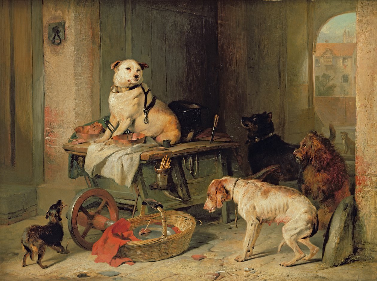 Jack v kanceláři, kolem roku 1833 od Edwin Landseer