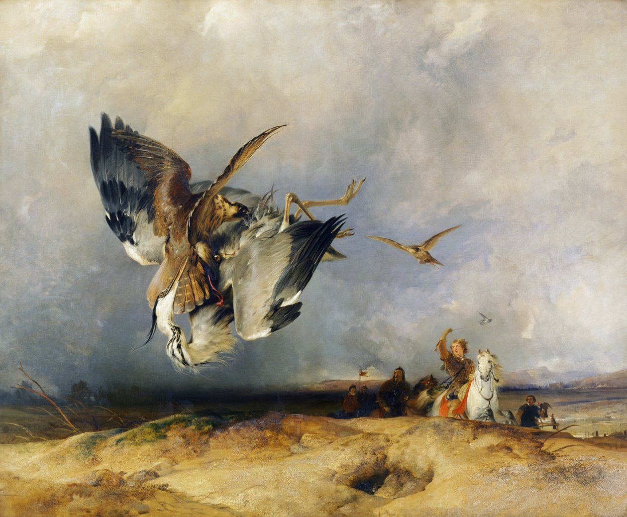 Hawking v dávných dobách od Edwin Landseer