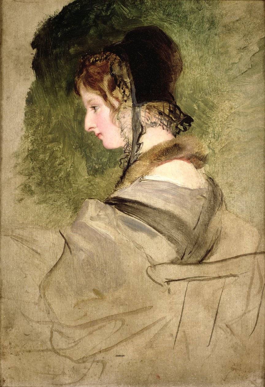 Portrét ženy (olej) od Edwin Landseer