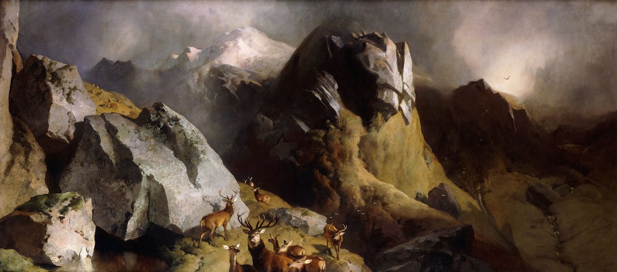 Jelení průsmyk, kolem roku 1852 od Edwin Landseer