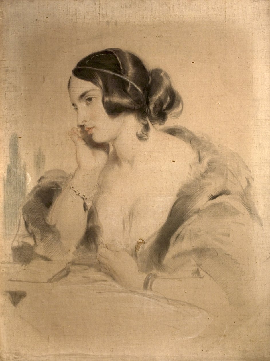 Ctihodná paní Nortonová, kolem roku 1850 od Edwin Landseer