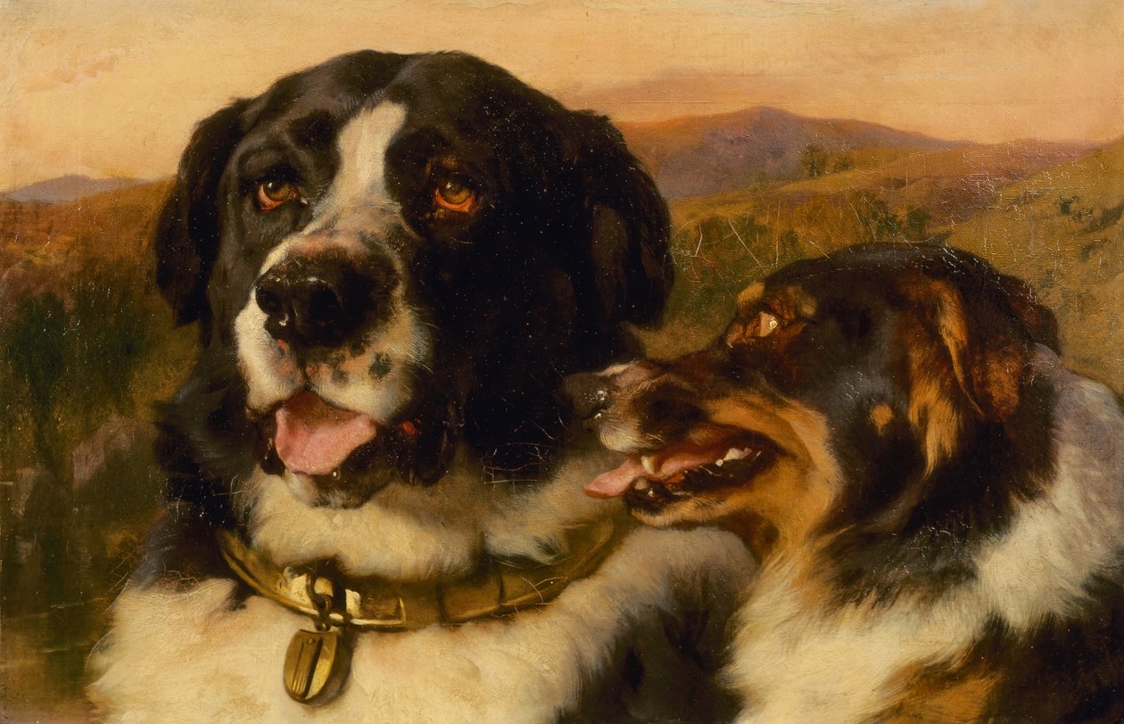 The Twa Dogs (olej na plátně) od Edwin Landseer
