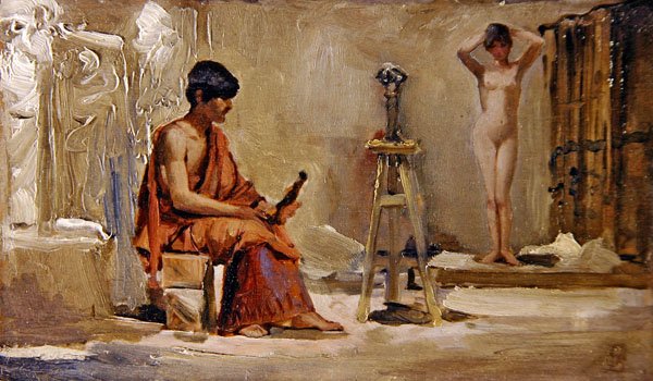 Model umělce od Edwin Longsden Long