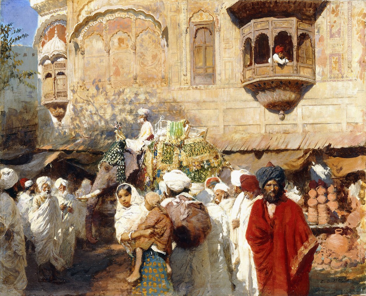 Ulice v Jodphur, Indie, od Edwin Lord Weeks