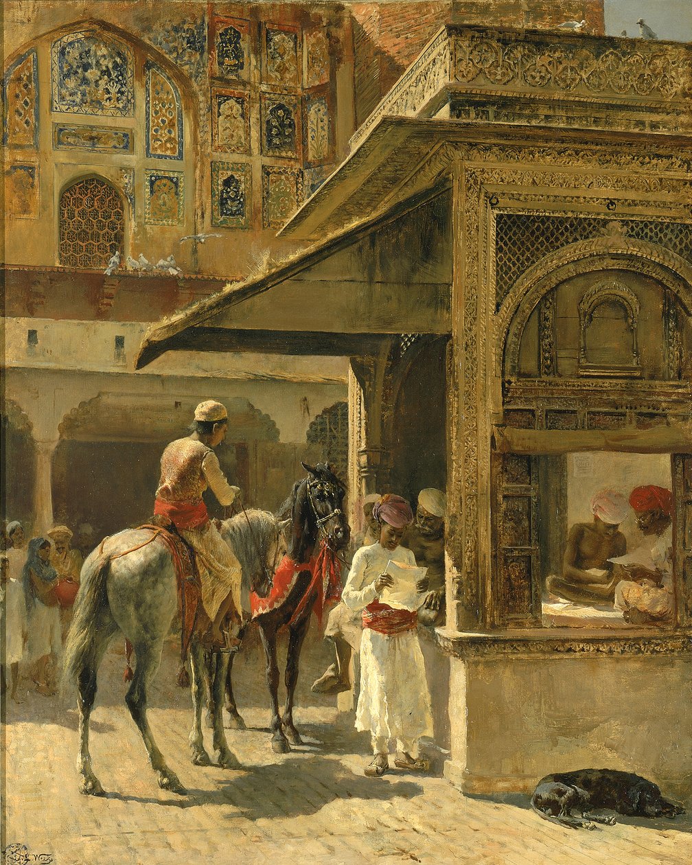Hinduističtí obchodníci, ca. 1885. od Edwin Lord Weeks
