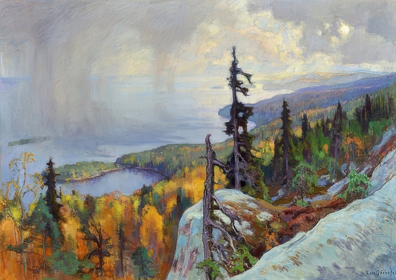Landschaft (Krajina z Koli). 1930 od Eero Järnefelt