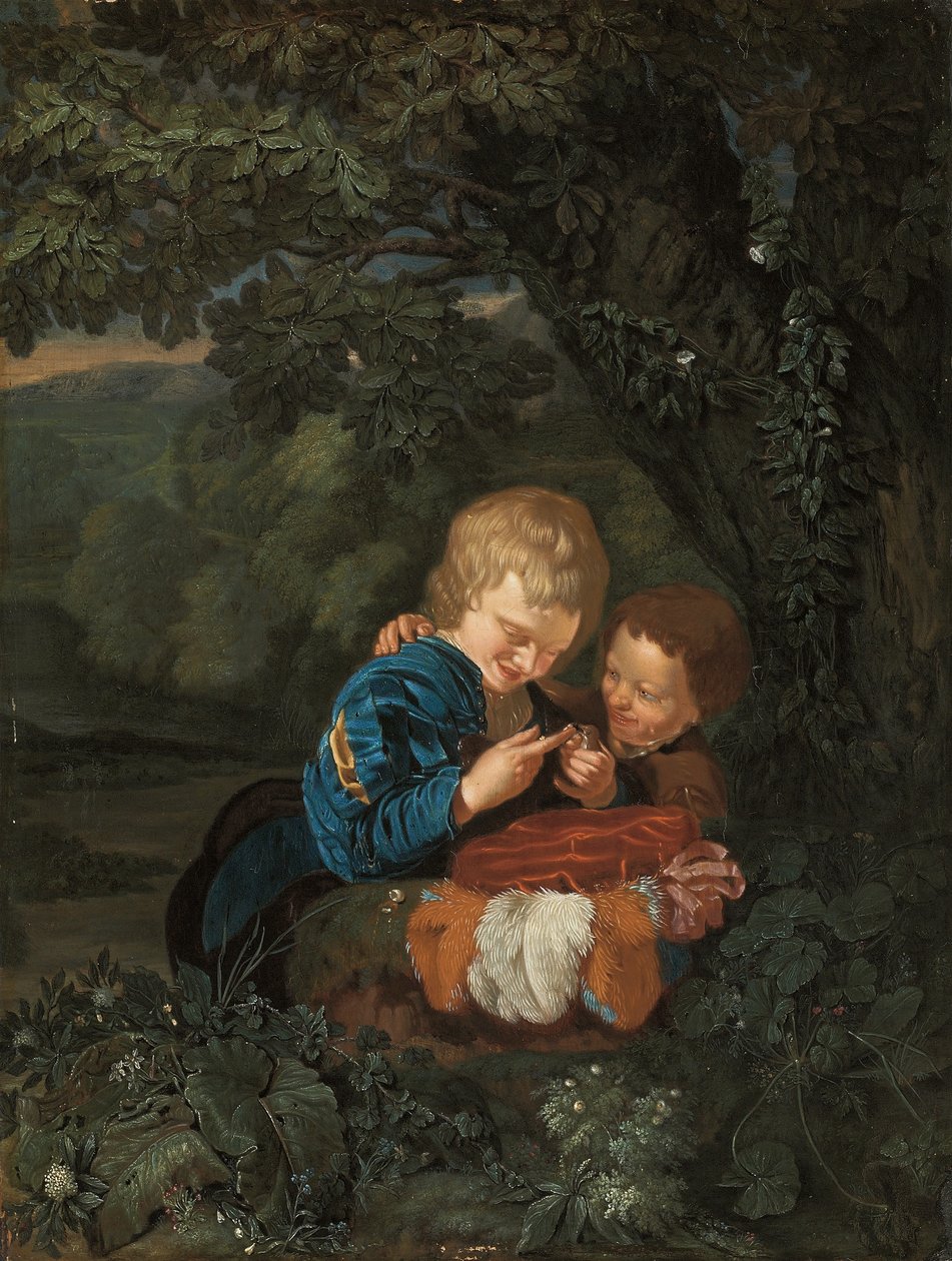 Lapače mladých ptáků od Eglon Hendrick van der Neer