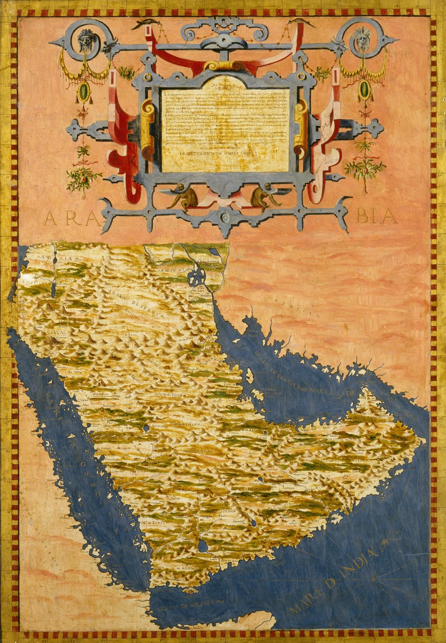 Arabský poloostrov od Ignazio Danti