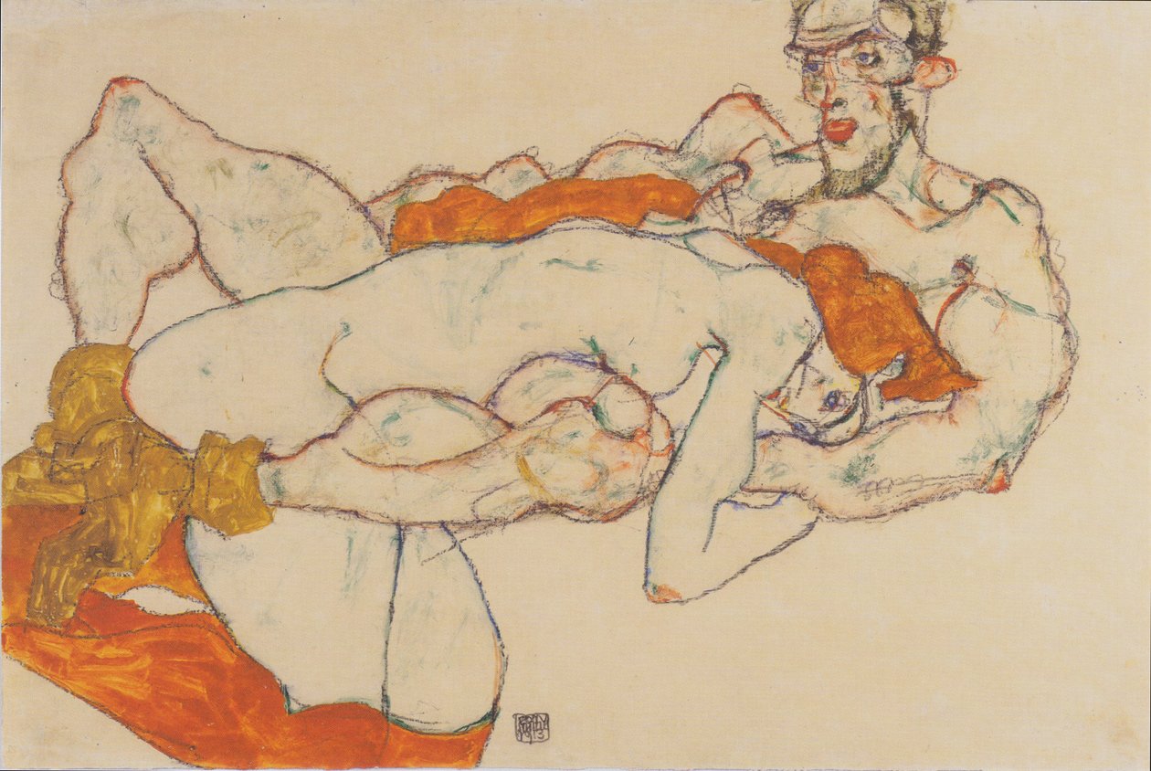 Milenci od Egon Schiele