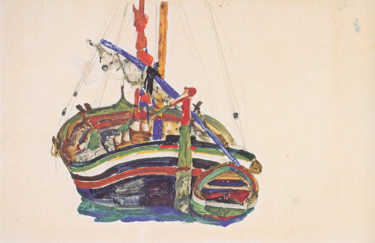Triestiner Fischerbootn od Egon Schiele
