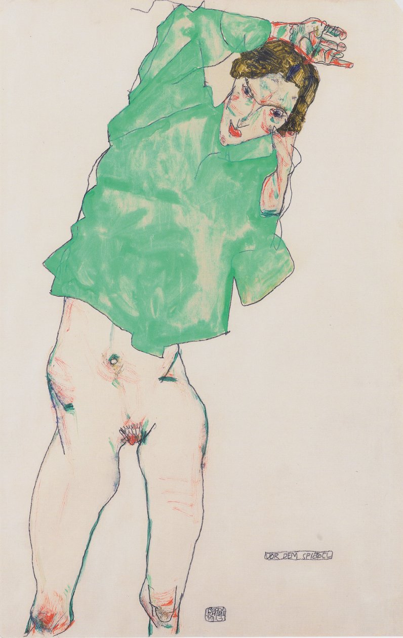 Před zrcadlením od Egon Schiele