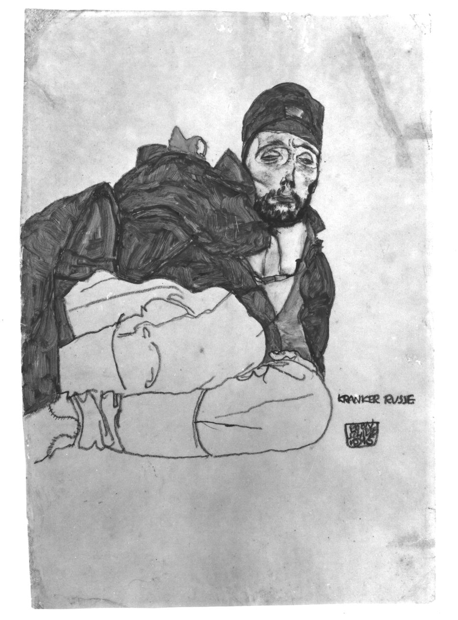 Nemocný Rus, 1915 od Egon Schiele