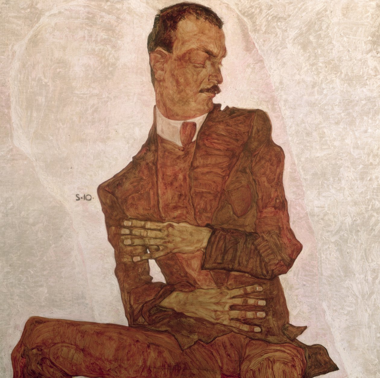 Arthur Roessler, 1910 od Egon Schiele