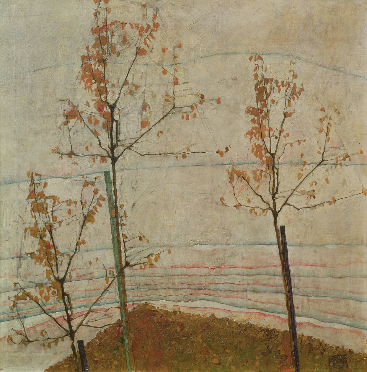 Podzimní stromy, 1911 od Egon Schiele