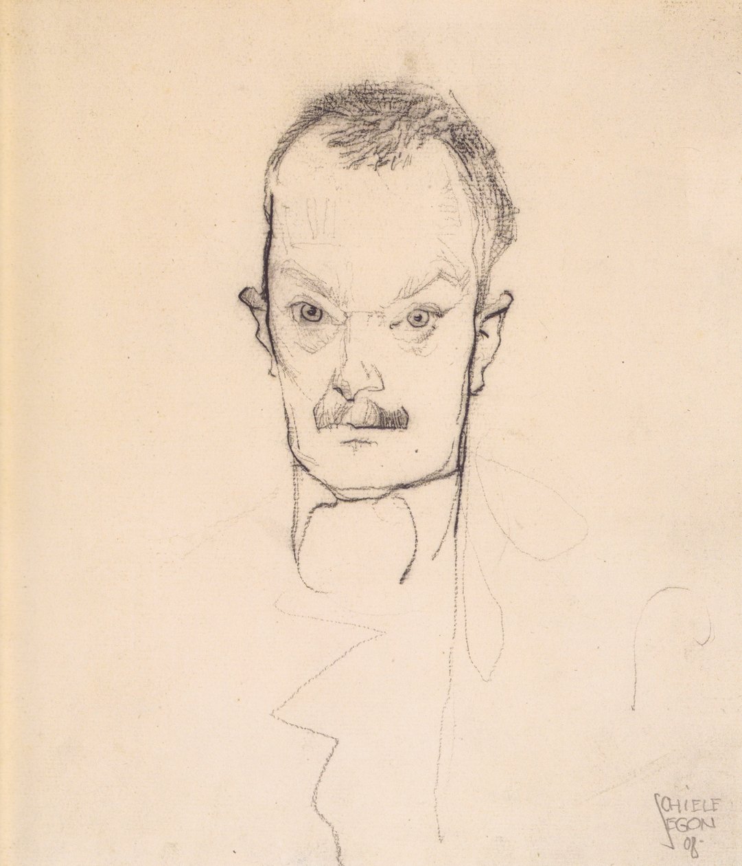 Portrét Arthura Roesslera od Egon Schiele