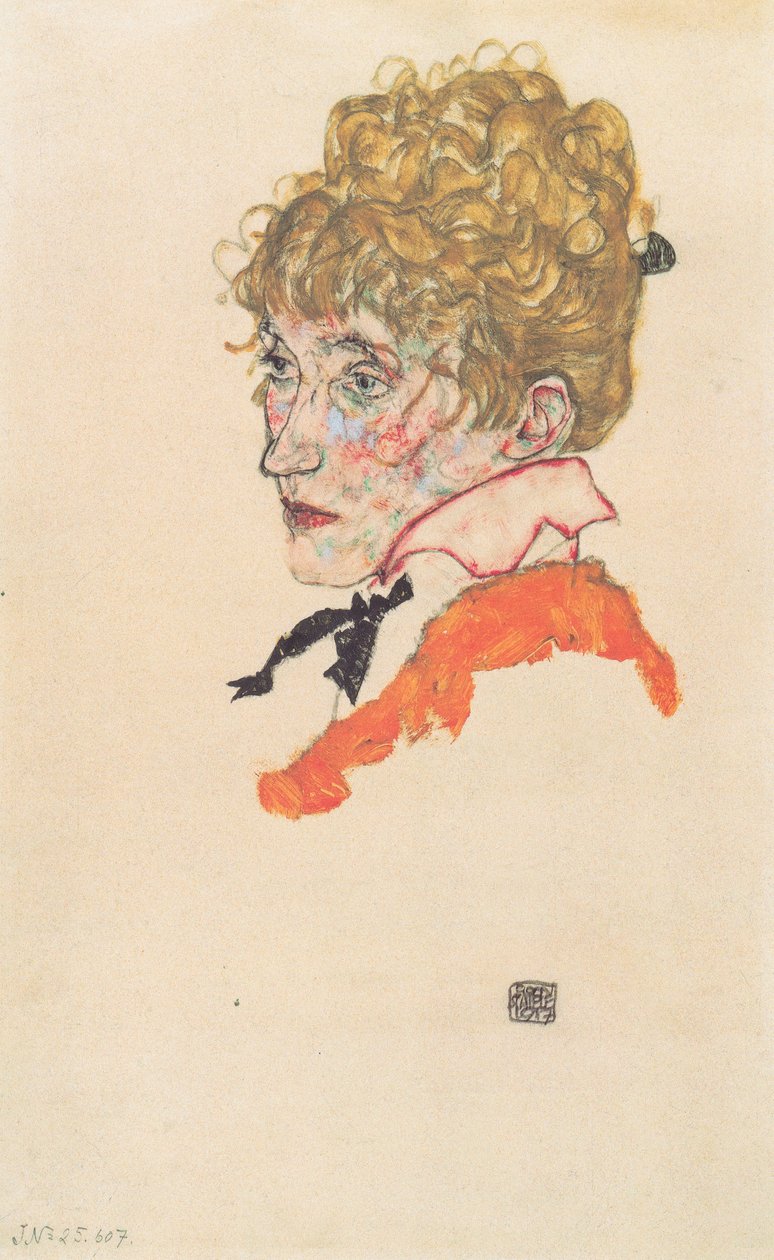 Portrét Edith Schiele od Egon Schiele