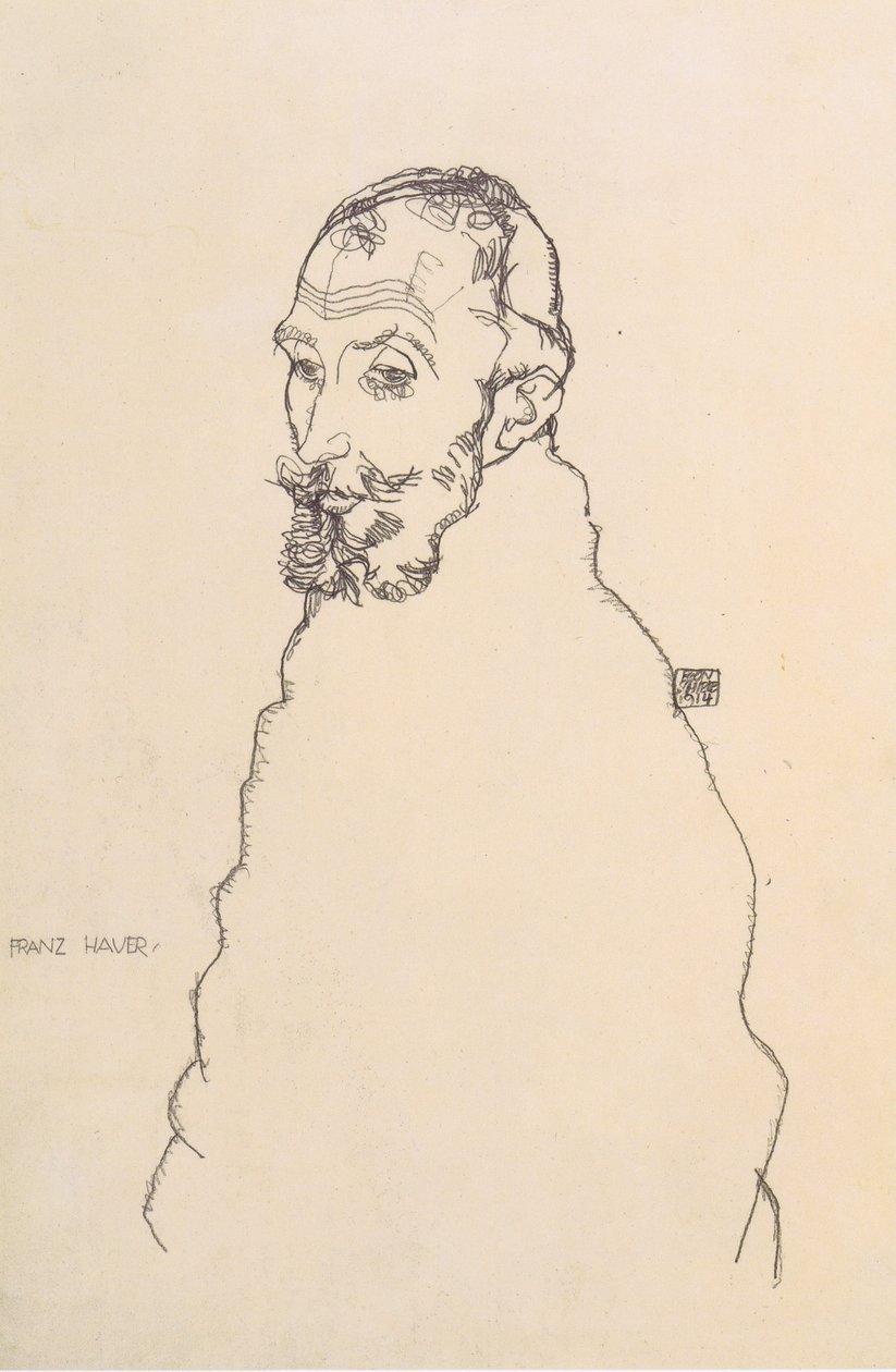 Portrét Franze Hauera od Egon Schiele