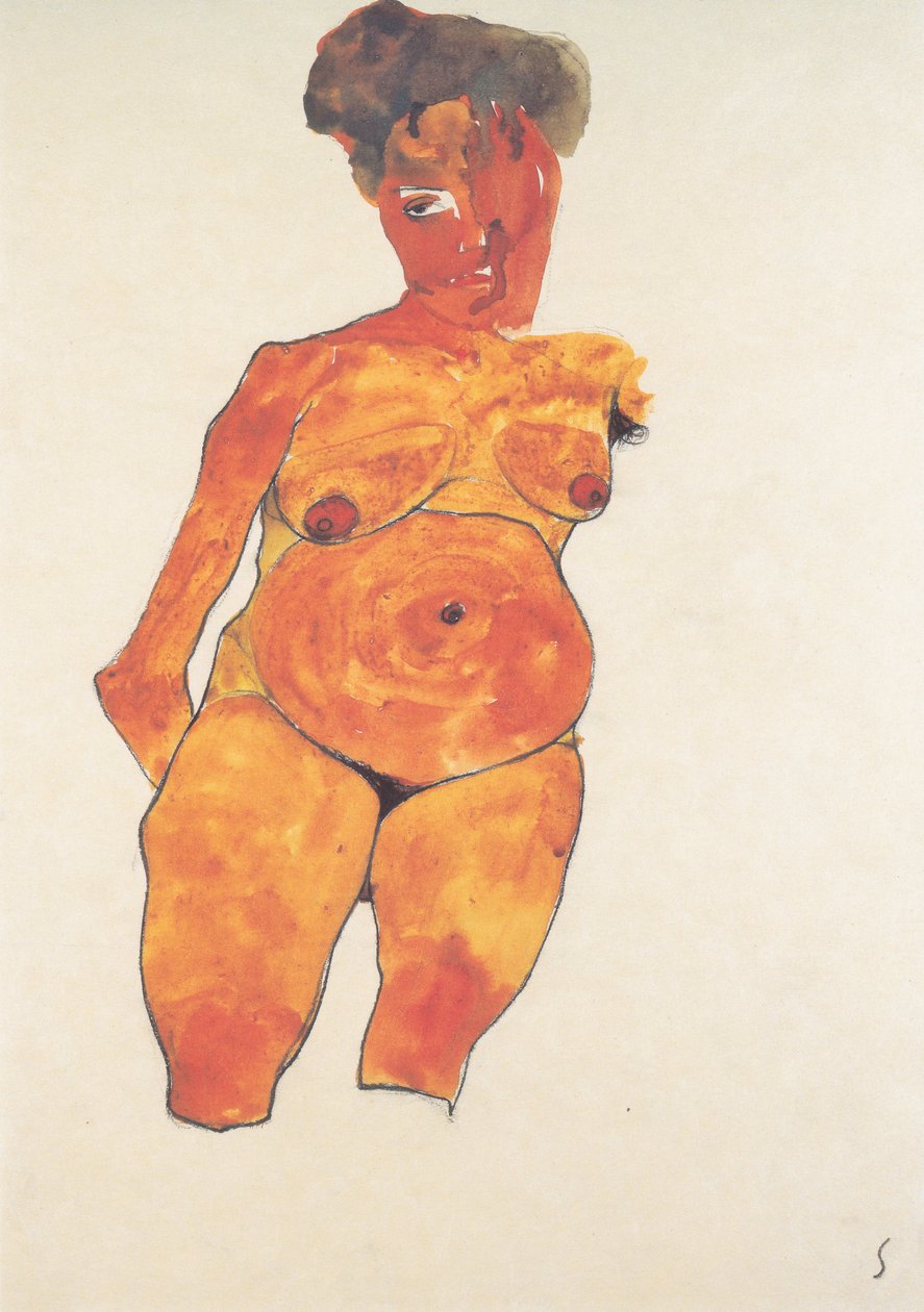 Portrét těhotné ženy od Egon Schiele