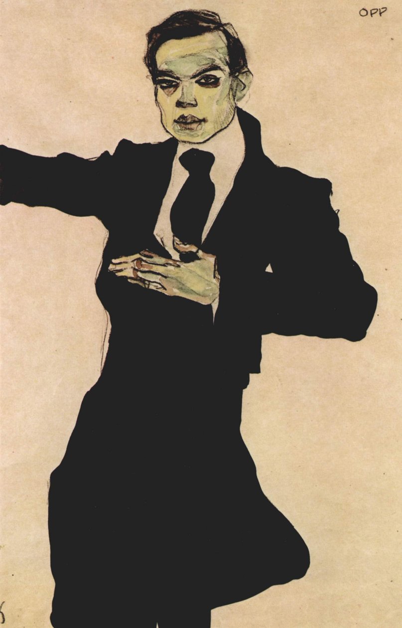 Malíř Max Oppenheimer od Egon Schiele