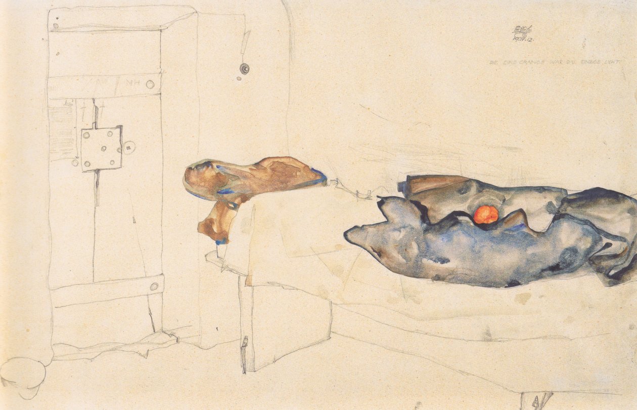 Jediné světlo bylo to oranžové od Egon Schiele
