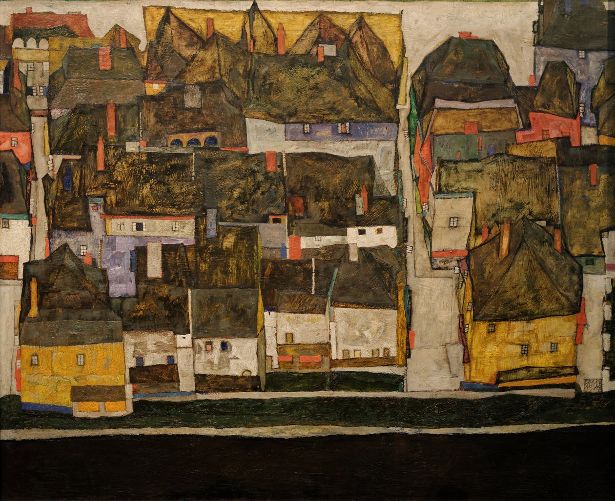 Malé město od Egon Schiele