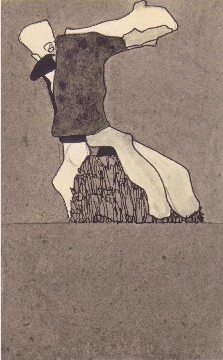 Složení se dvěma postavami od Egon Schiele