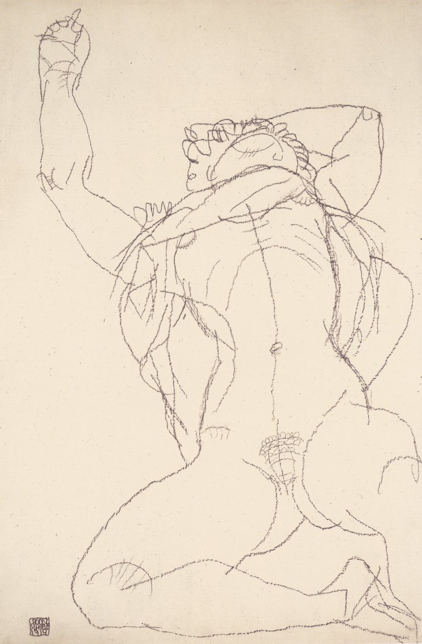 Ležící akt od Egon Schiele