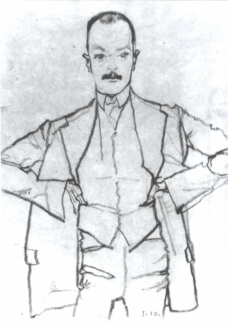 Portrét Arthur Roessler od Egon Schiele