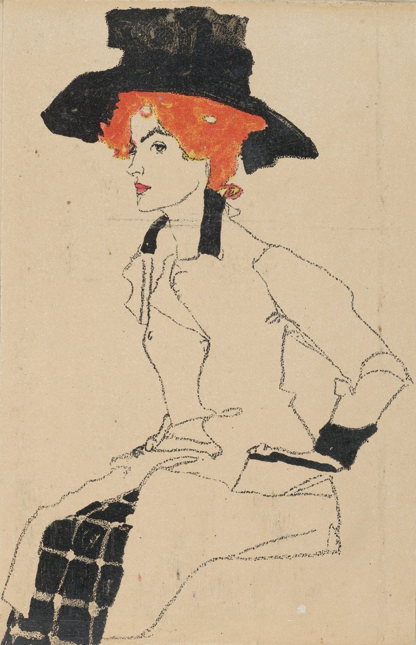 Portrét ženy, 1910 od Egon Schiele