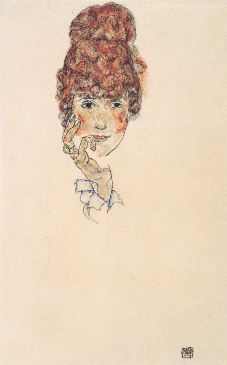 Portrét Edith Schiele od Egon Schiele